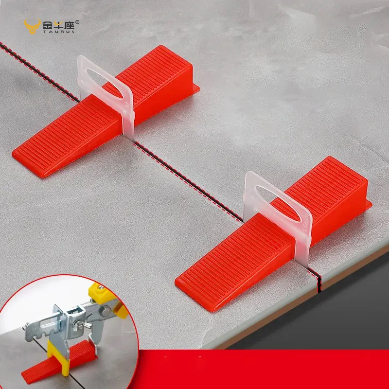 100pcs 1.5mm Plastic spacer clips Tile Leveling Clips leveling system available