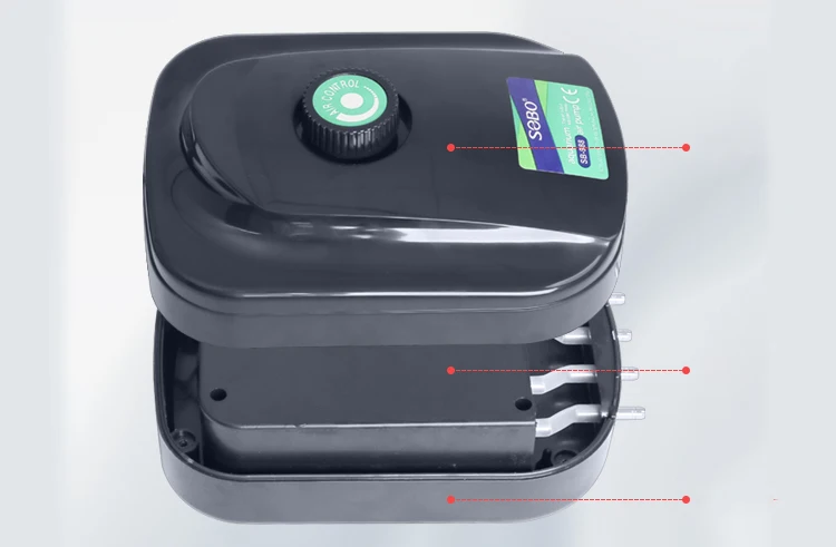 SOBO SB-988 SB-948 Rechargeable Portable Long Time Battery Mini Micro Aquarium Fish Air Pump 5