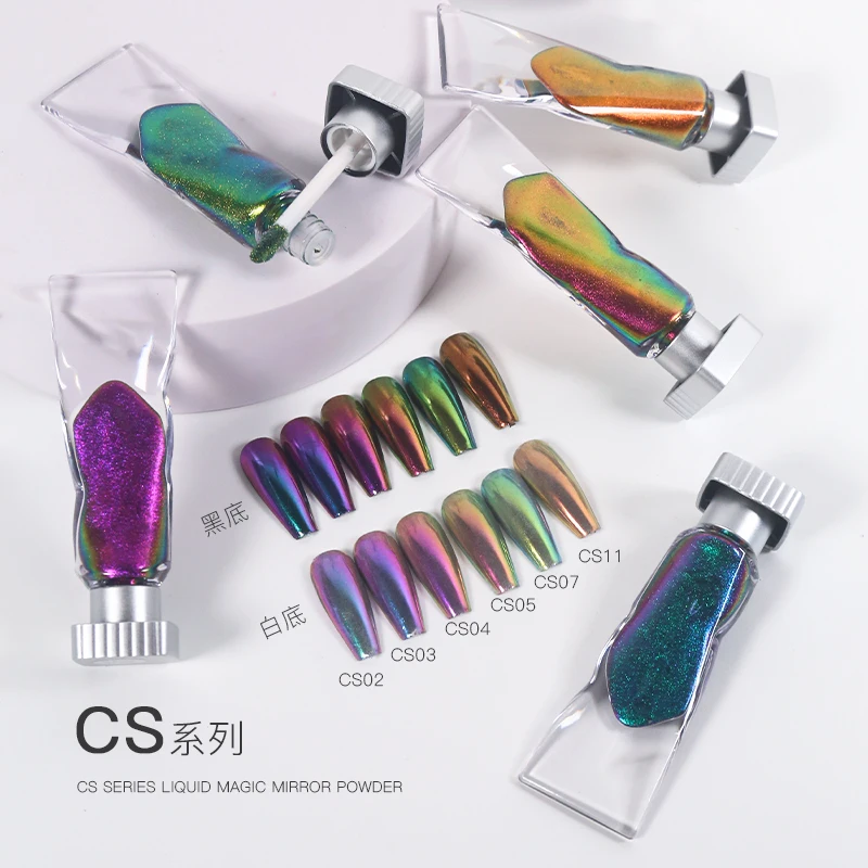FEISHI NEW FASHION LIQUID MAGIC PIGMENT MIRROR EFFECT CHROME NAIL POWDER