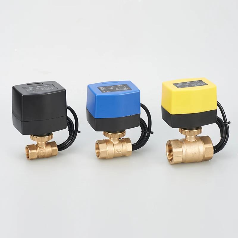 Winvall WRA-63..Motorized Float Valve Two Way Electric Brass Ball Valve Electric Mix Water Valves 220V 110V 24V