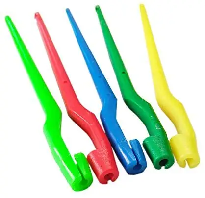 SAMSFX Fishing 10 Pieces x Plastic Multicolor Fishing Hook Disgorgers Detacher Dehooker Hook Removal Tool