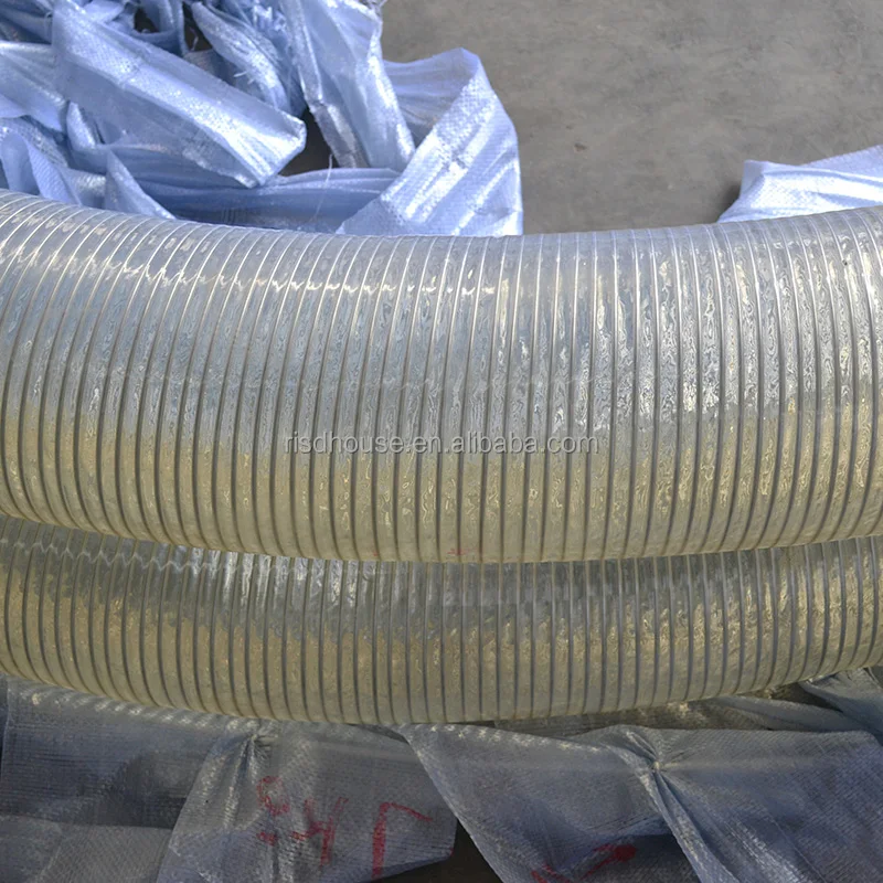 
Risd High Pressure Pvc Steel Wire Fiber Composite Oil Hose Suitalbe For Water Slurries Granules Foodstuffs And Dilute Chemicals 