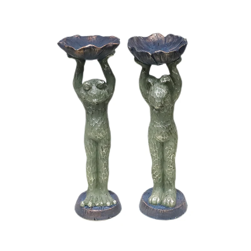 Высококачественная Современная магниевая садовая скульптура Redeco из оксида магния, украшение в виде лягушки для подарка, украшение для дома и сада