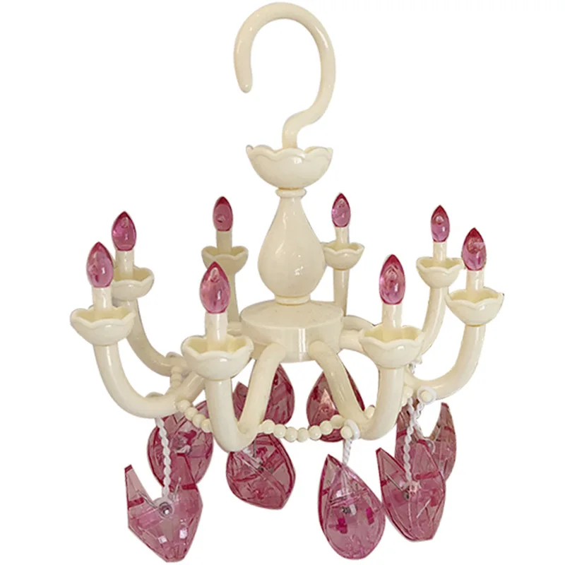 personalized Korean style girl heart retro crystal chandelier Plastic tie hanger decorative frame plastic home hanger