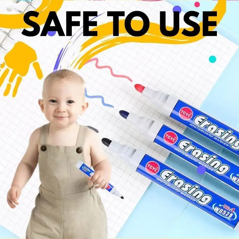 Акварельные поплавковые цветные маркеры для детей, магические маркеры, белая доска