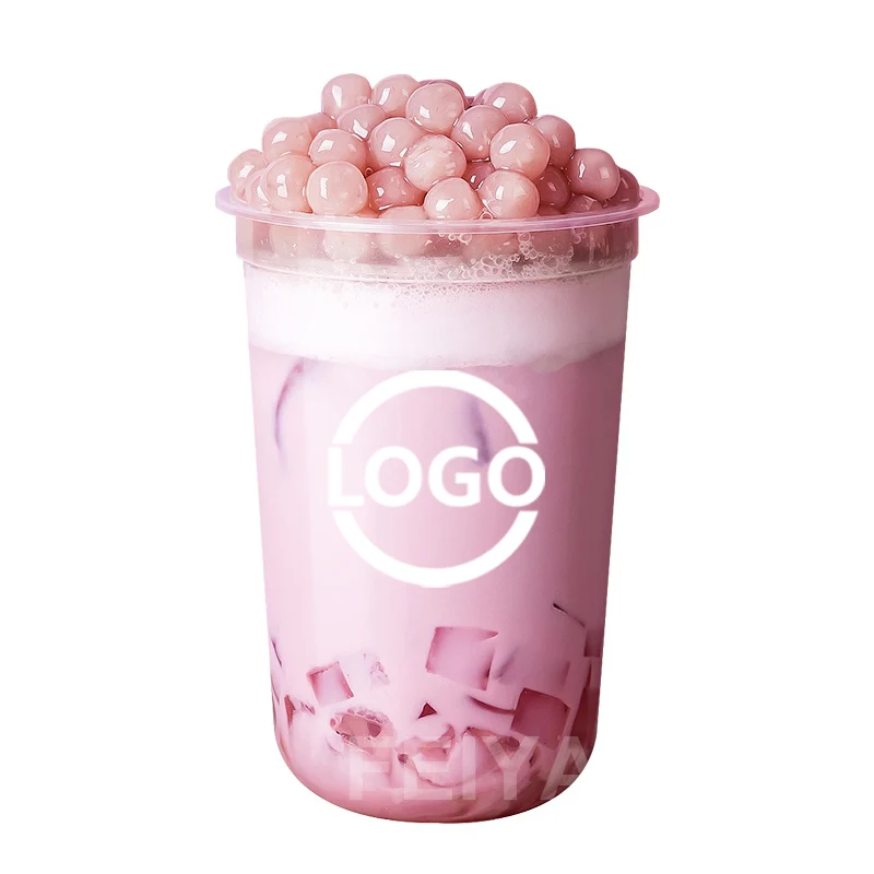 12 16 20 24 Oz Custom Printed Disposable Cups Plastic Water Ice Coffee Wine Beer Milkshake Cup