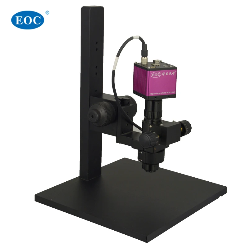 EOC microscope 24-154X ccd camera 5MP optical pcb phone repair high definition led Digital measuring measurement microscope