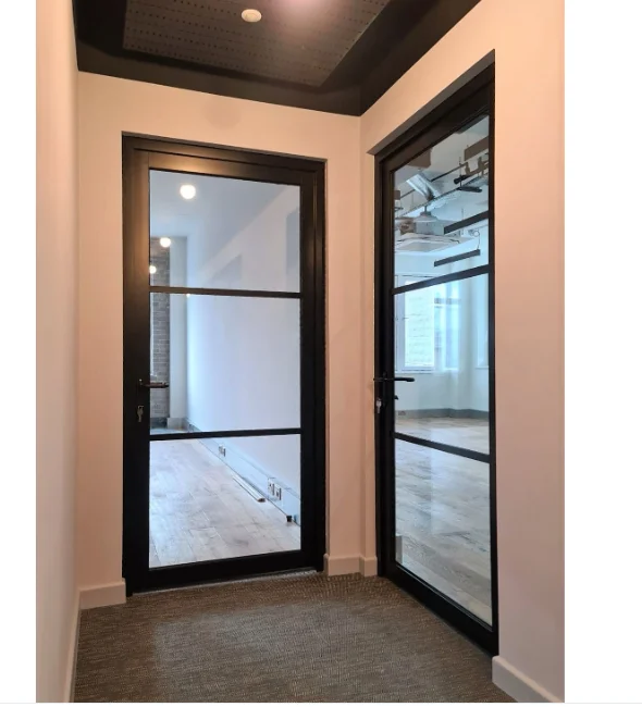 CN Fire-Rated 304 Stainless Steel Glass Door Fire-Resistant Glass Door Anti-Fire Glass Doors Manufacturer