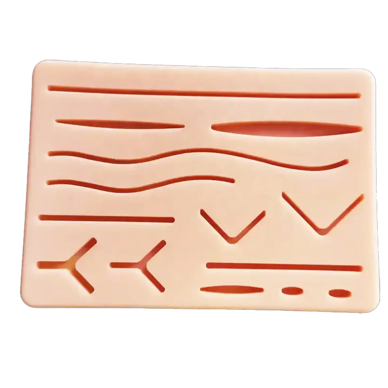 3 слоя Многоразовые Мягкие силиконовые шва подготовки кожи зарядного устройства с нарезана так, чтобы вы смогли раны