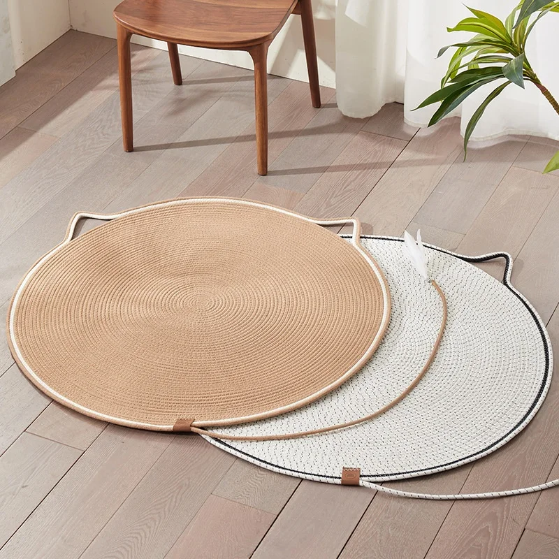 Cat Scratching Board Durable and No Debris Sisal Mat for Cats  Sofa protection Against Scratching Woven Cool Mat  Cat Toy