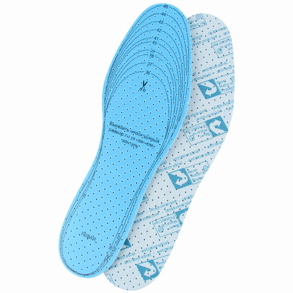Cuttable Anti-odor Sweat Absorption Fresh Latex Sport Insoles For shoes