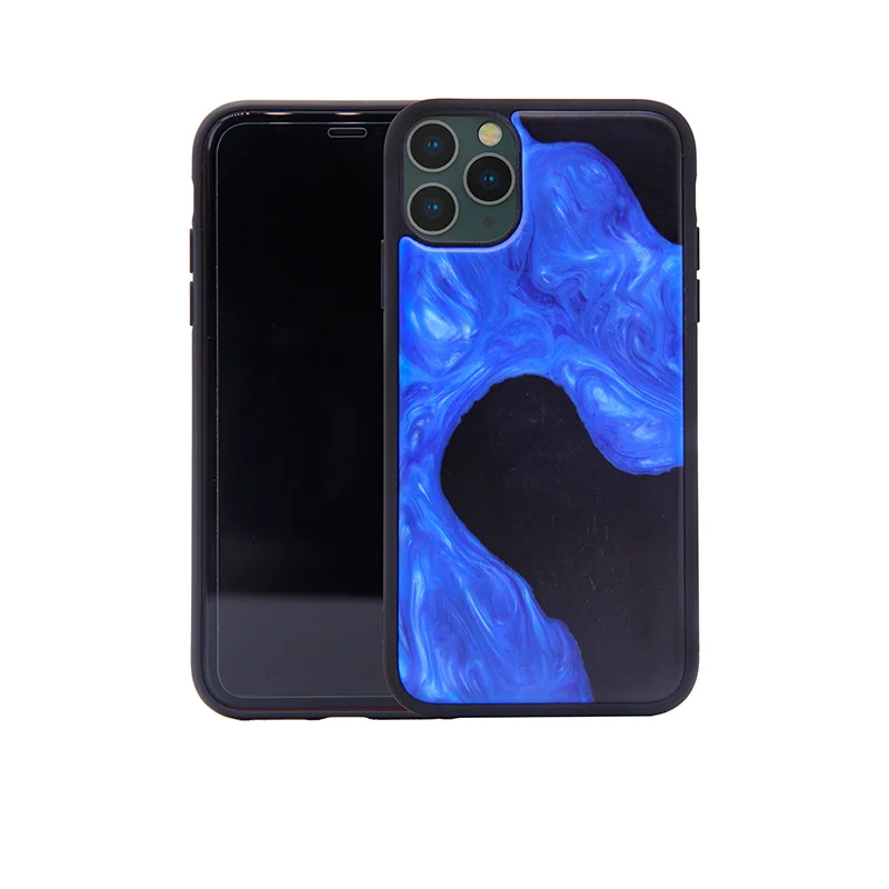 Рождественский переработанный 2 в 1 древесной смолы Чехол для мобильного телефона для Iphone 11 Pro