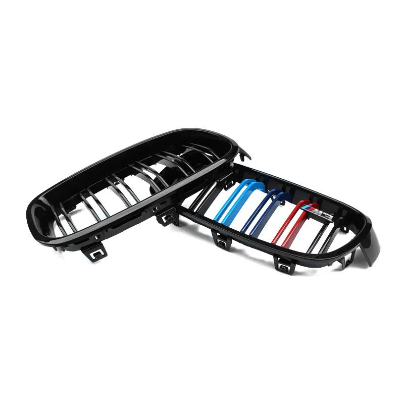 Glossy Black Front Grill for BMW 3 Series 320i 325i 2012-2016 Racing Double Slat M Color F30 F31 F35 Rear Bumper Grille