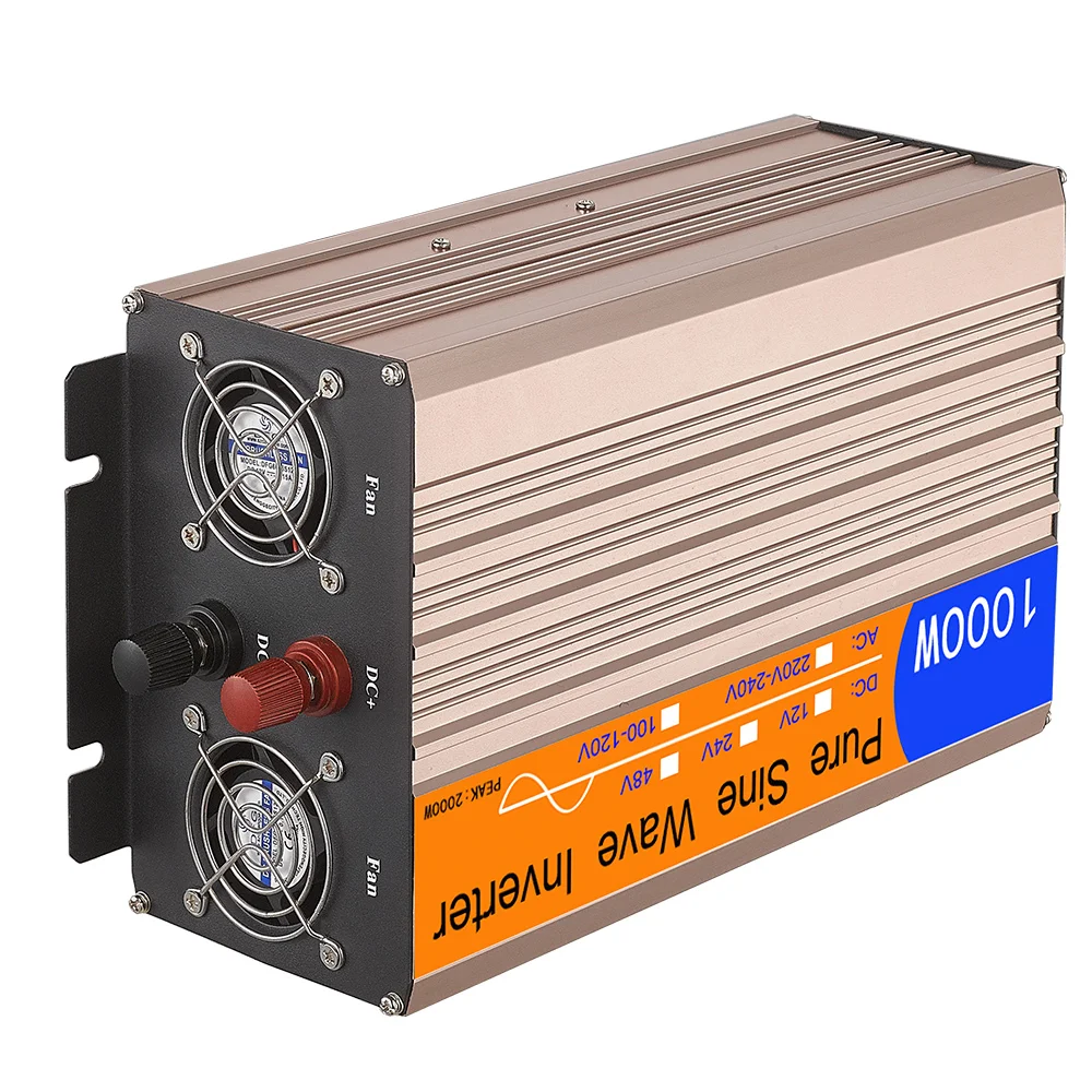 Pure Sine Wave Inverter With Charger 1kw 12v24v 40a Solar Power UPS