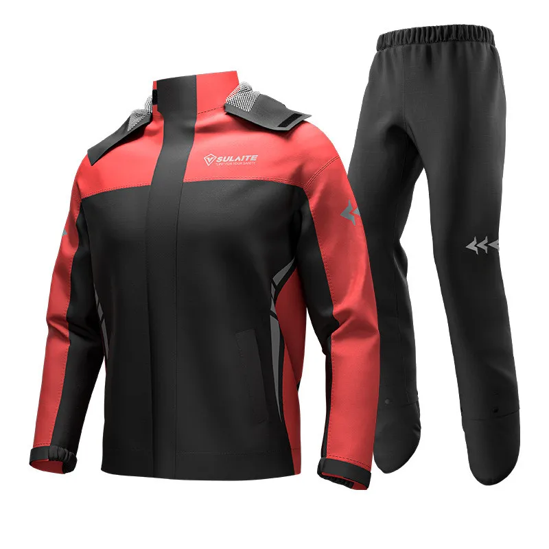Motorcycle outdoor split raincoat rain pants men and women motorcycle cycling equipment take-out riders full body suit