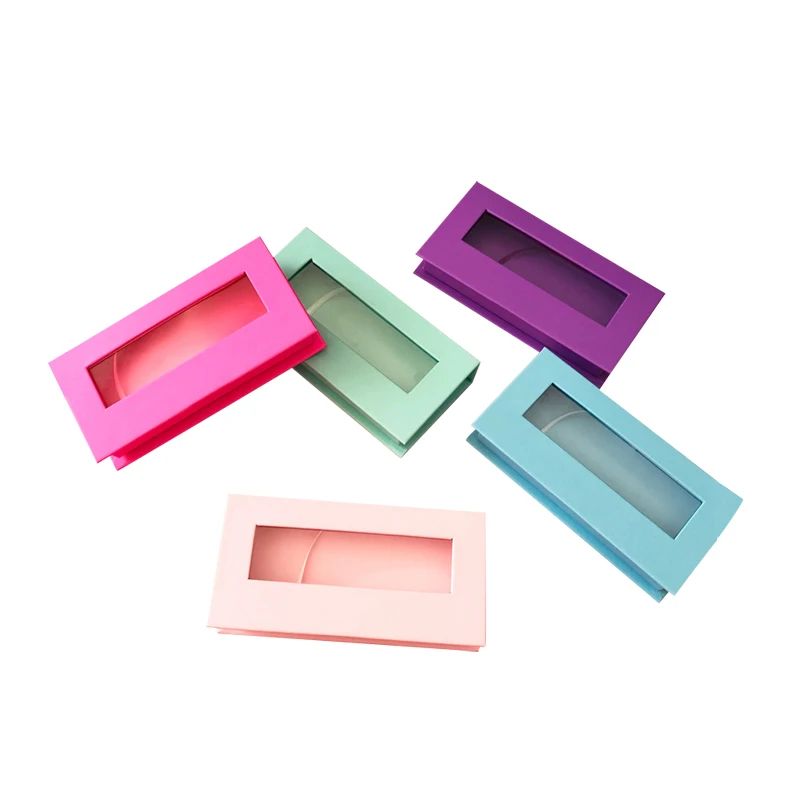 Коробка для ресниц под заказ многоцветная прямоугольная коробка с окошком магнитная подводки глаз новый продукт