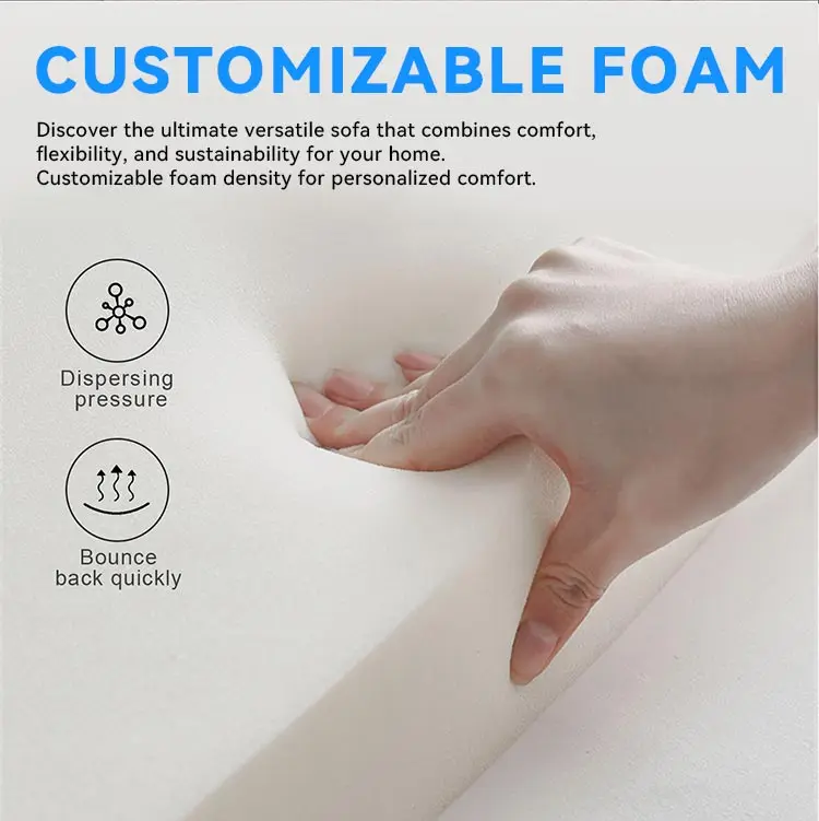 Direct sales the compression sponge packing vacuum living room compressed sectional foam sofa