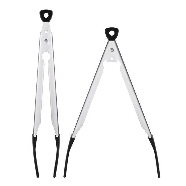 OEM ODM Non-slip Clip Clamp Salad Tools Kitchen Silicone Bbq Cooking Food Tongs