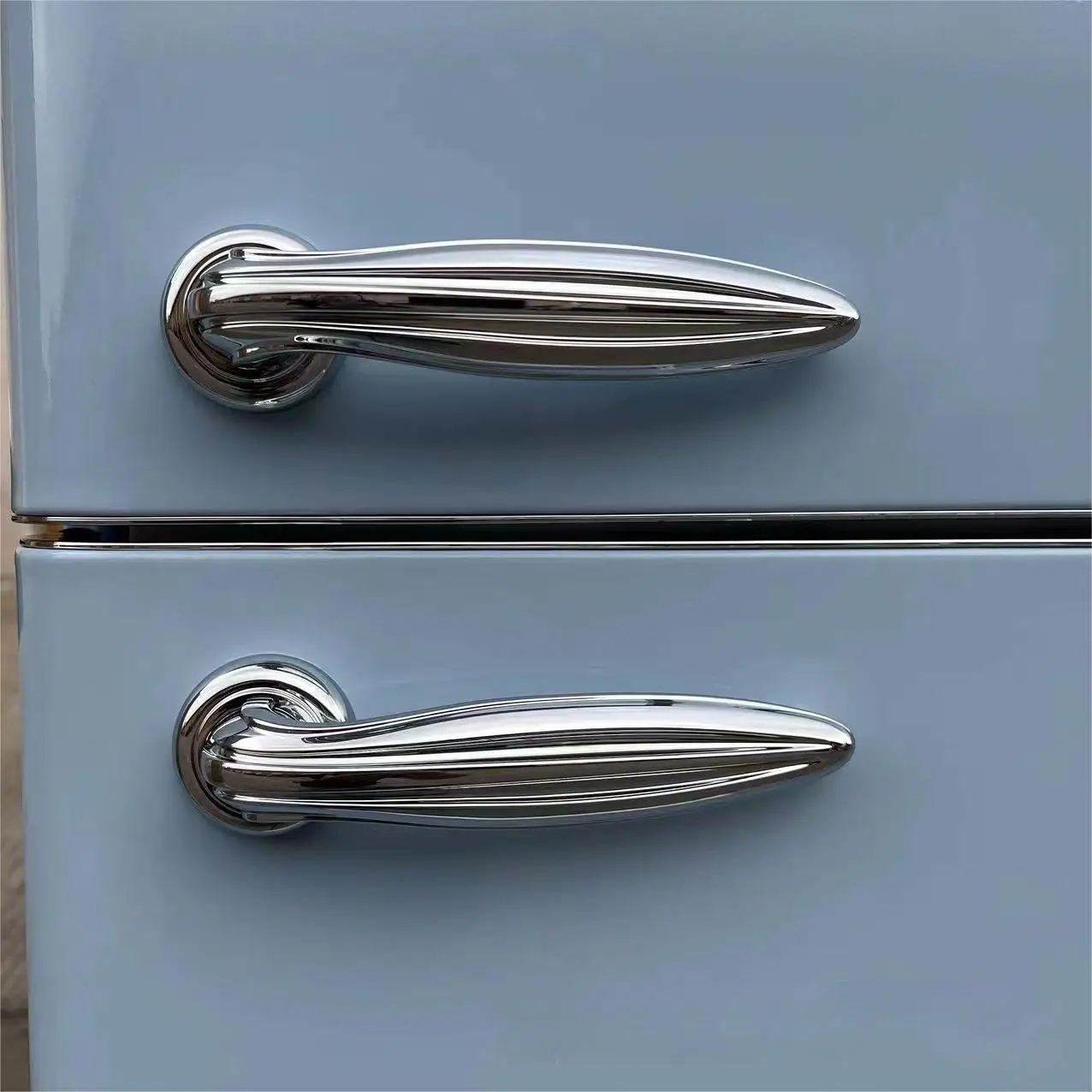 212L 300L Large capacity American retro red yellow orange blue green Double-door refrigerator bottom-freezer refrigeration t