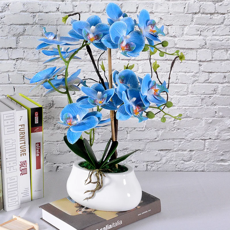 Silk artificial orchid bonsai for sale artificial orchid plants
