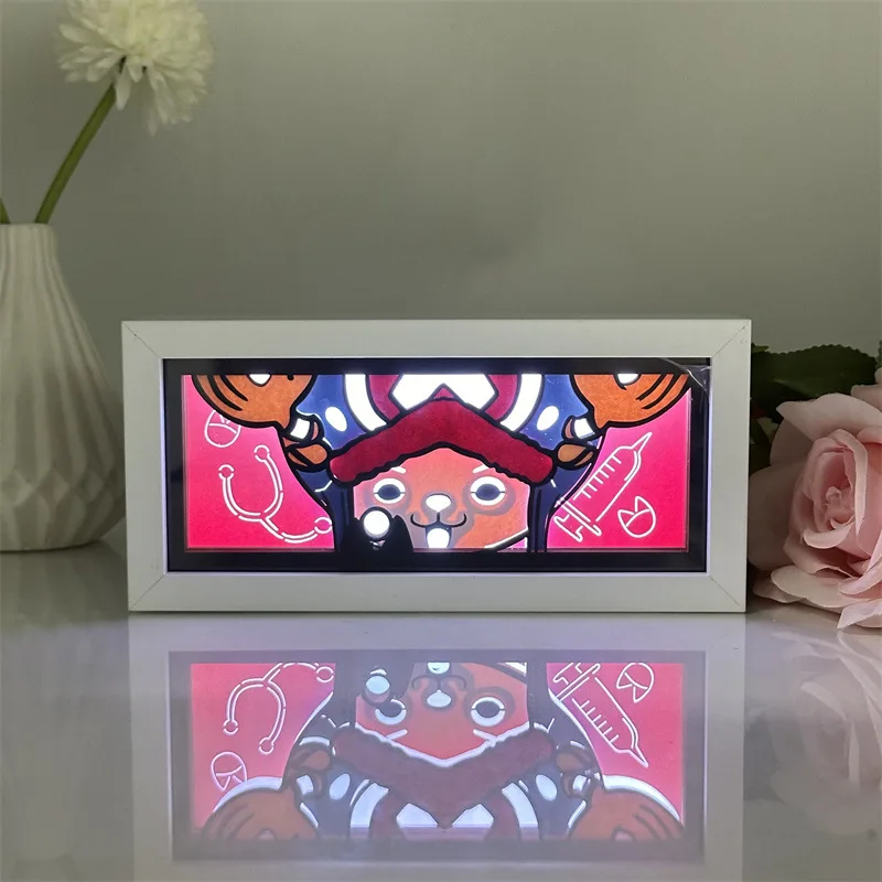 23*10*6CM 16 Colors Multiple Hot Selling Kakashi Sasuke Uchiha Jujutsu Kaisen Luffy Anime Led Night Light Lamp Box
