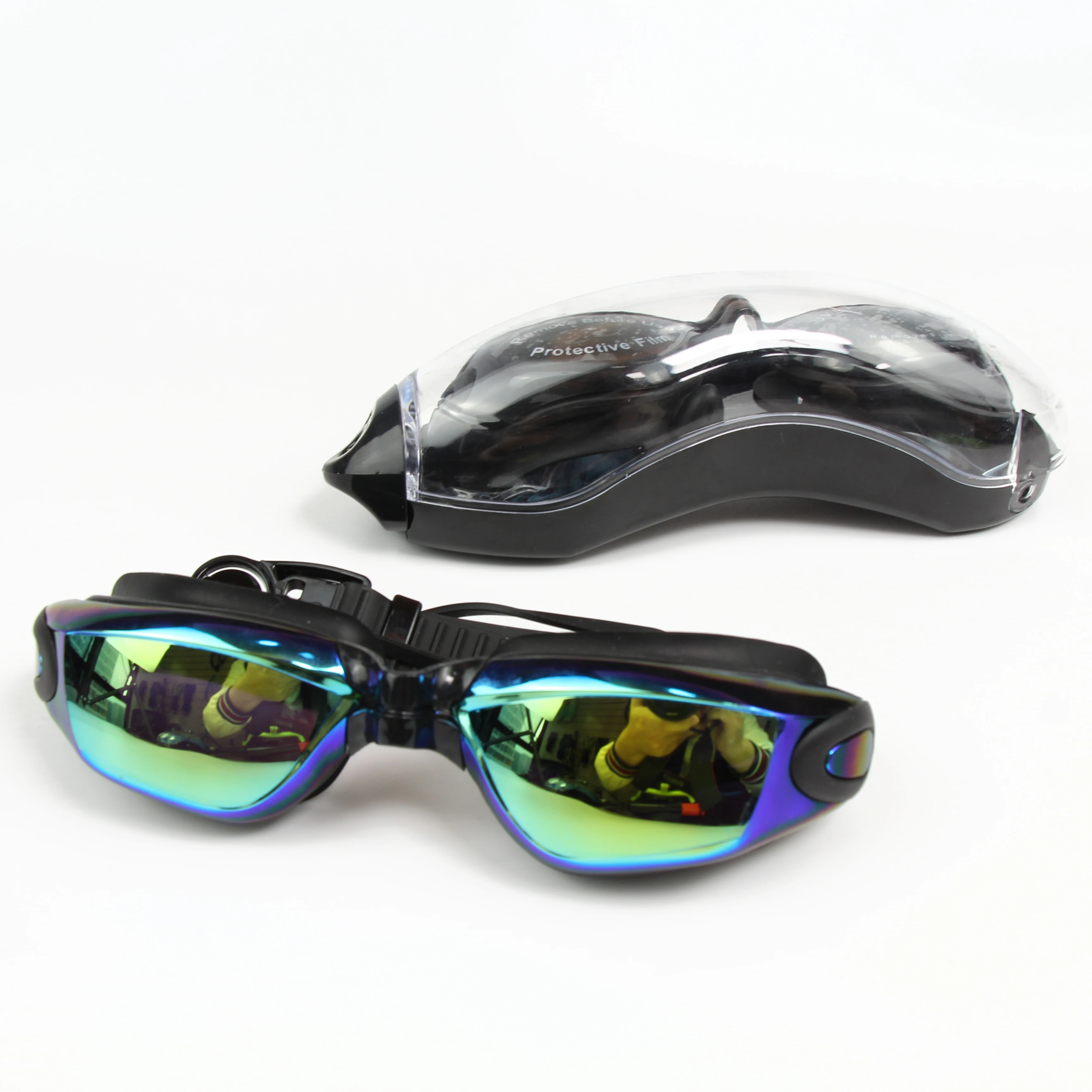 Wholesale Adult Adjustable Swimming Goggles Anti-fog High Quality Swim Eye wear eye protection Swimming Goggles