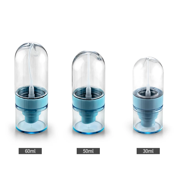 Liquid spray bottle upside down 30ml 50ml 60ml 80ml 100ml plastic empty fixing spray packaging pump bottle