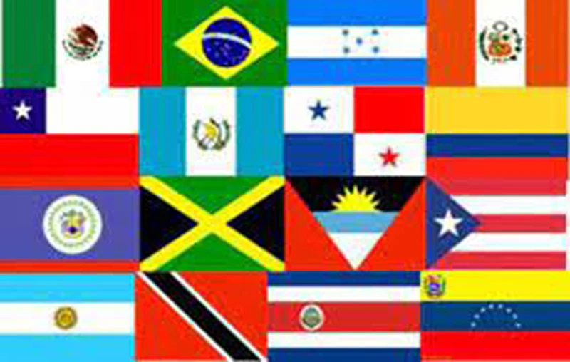 Huiyi Promotional chequered flag bunting string flag set of 20 latin american country flags custom