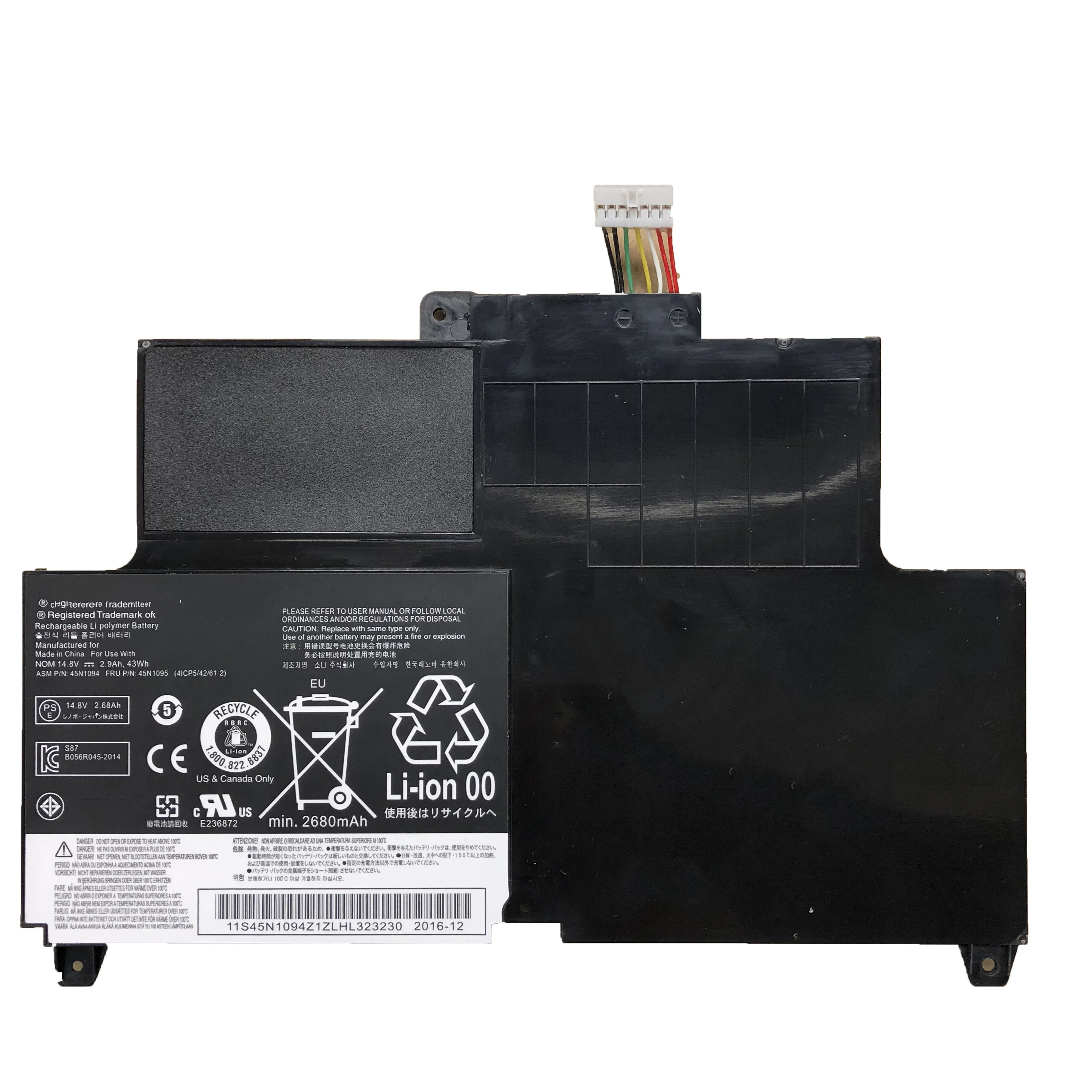 14.8V 43wh/2900mAh  S230U laptop battery For Lenovo ThinkPad Edge S230u Twist 4ICP5/42/61-2 45N1092 45N1093 45N1094