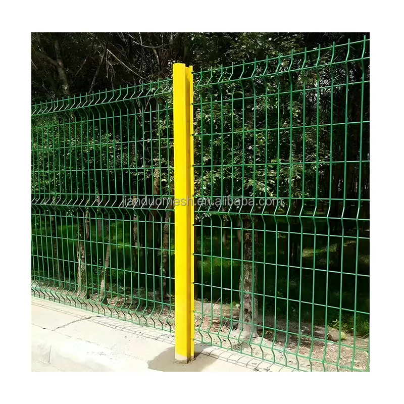 3d curvy triangle bending fencing welded wire mesh fence