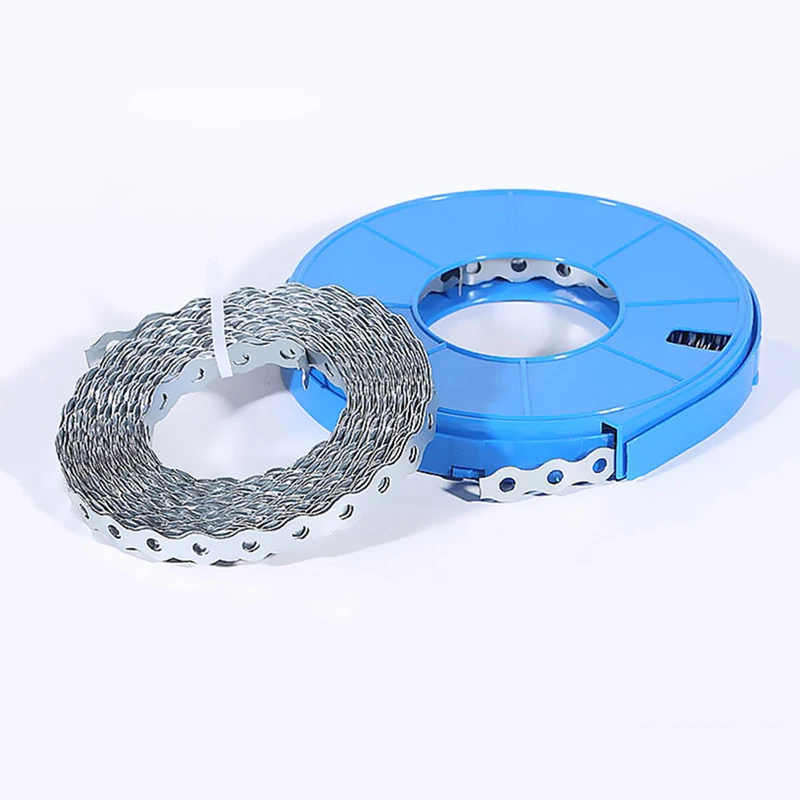 Galvanized Steel Pipe Strap Perforated Metal Hanger Tension Clips Bendable Metal Strip Holes Pipe Supports Hanging Trimming