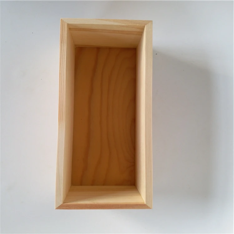 Eco-friendly packing wooden storage box without lid
