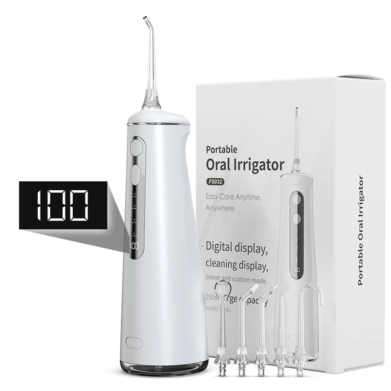 Digital Screen Water Teeth Flossers 300ml Water Dental Flossers 2023 Electric Dental Water Flosser