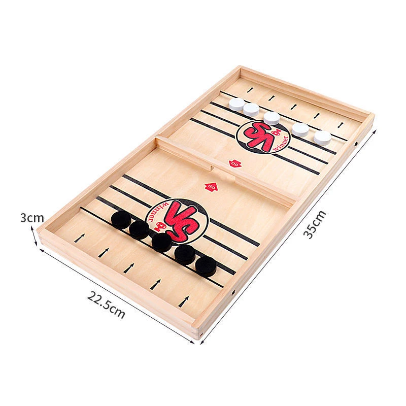 
Fast Sling Puck Game Paced Sling Puck Winner Board Toys Family Games gift for Kids and Adult 