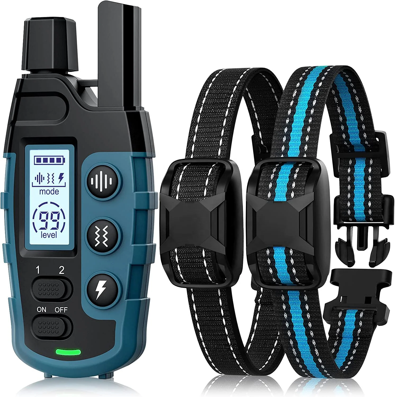 Remote Dog Training Collar 2 Pack Shock Collar For Dog IP67 Waterproof Rechargeable Beeper Vibration Safe Shock for All Breeds