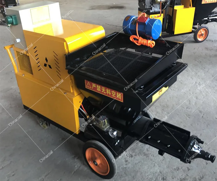 Factory Price Diesel Mortar Sprayer Small Cement Mortar Plastering Grouting Sprayer Plastering Paint Machine