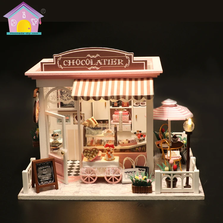 Wholesale diy miniature wooden craft children gift doll house