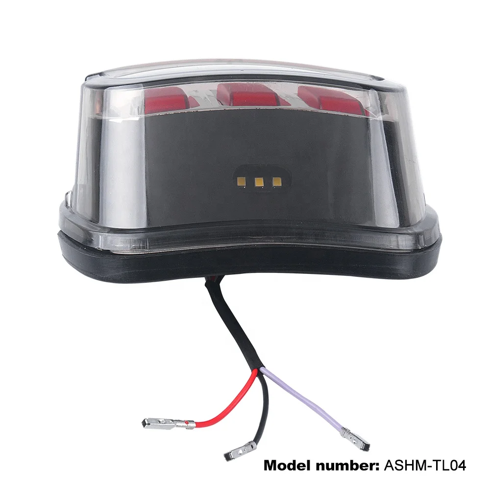 Задний стоп-сигнал поворота мотоцикла 12 В черный и красный