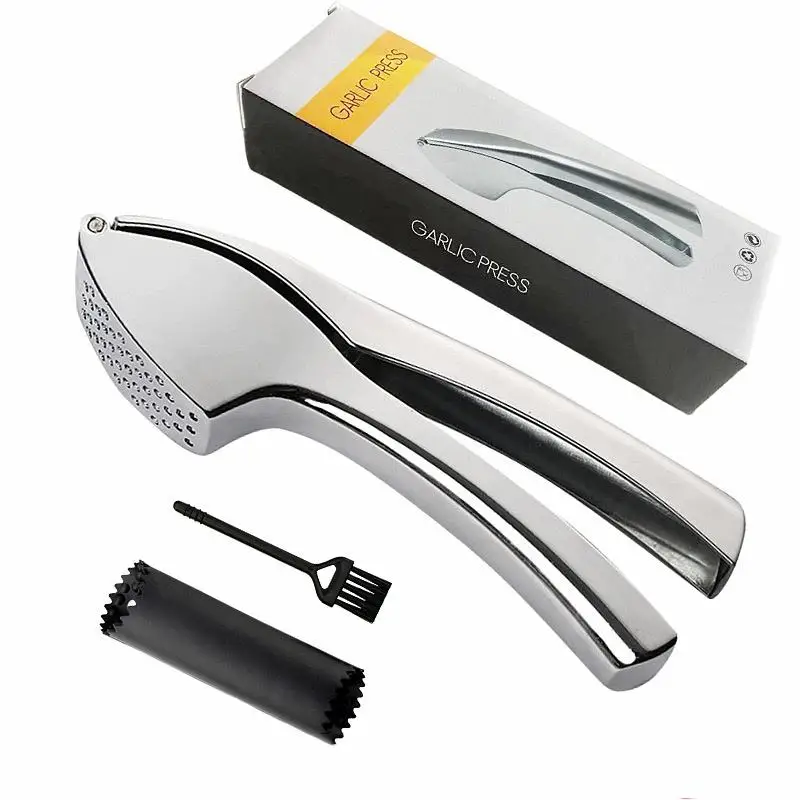 Multifunctional Manual Garlic Press Stainless Steel Gadget Blade Potato A Peeler Easy Clean Assisted Crusher Mincer For Kitchen