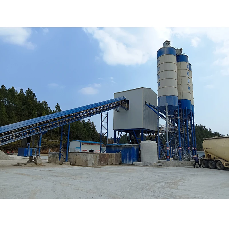 New Construction Machinery 3 Cube Beton Mixer Pump Concrete Mixing Plant HZS180 Electric Concrete Batching Plant
