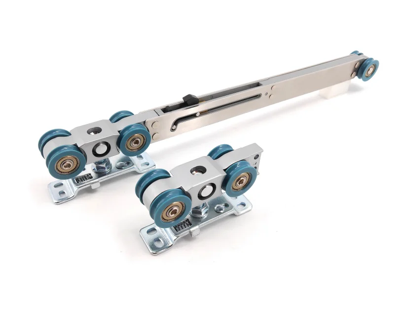 Soft- Closing Sliding Dooor Roller Hang Sliding Door HEBO Hardware Aluminum Anodized Soft Closing Exquisite HL-089-1 25-50mm POM