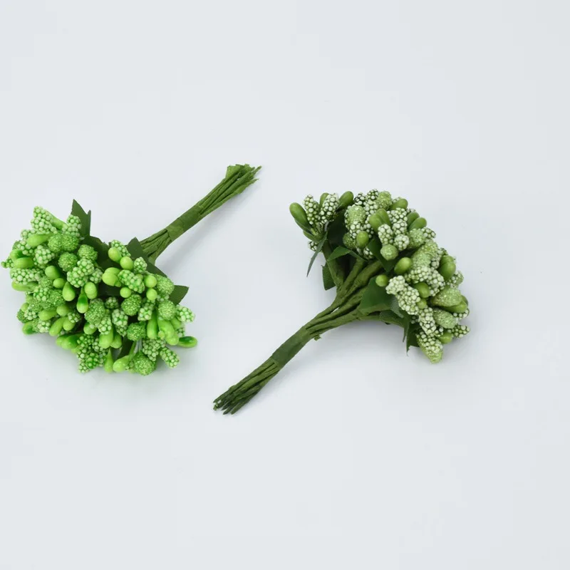 144pcs/lot Mulberry Stems Artificial Flowers Stamen/DIY Pistils for Wedding Pistil Decoration DIY Wreath Gift Scrapbooking