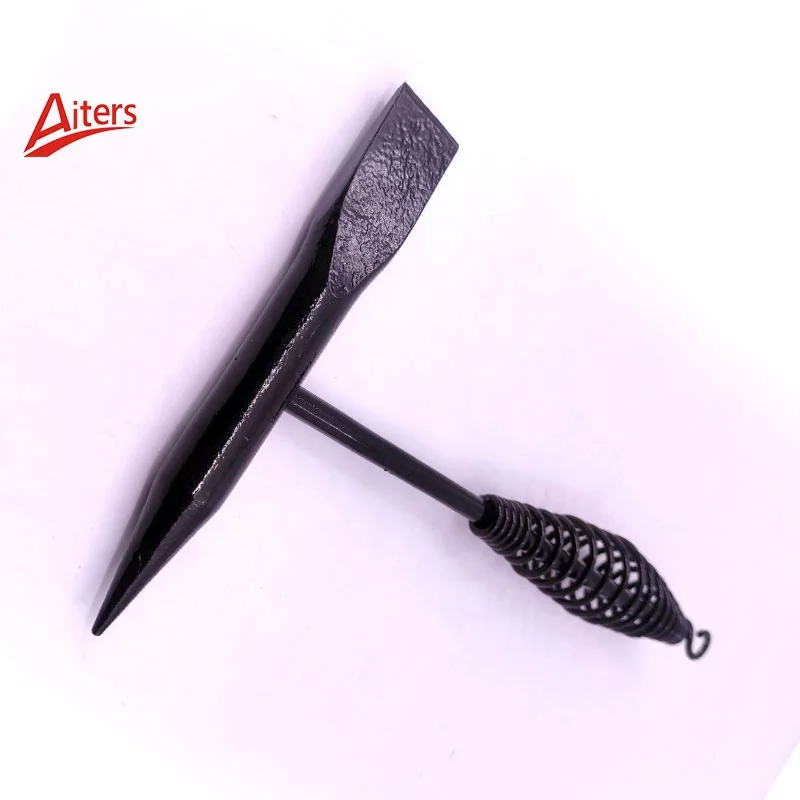Welding chipping hammer 300g 500g High Carbon Steel Welding Slag Hammer Spring Handle electric Welder Hammer