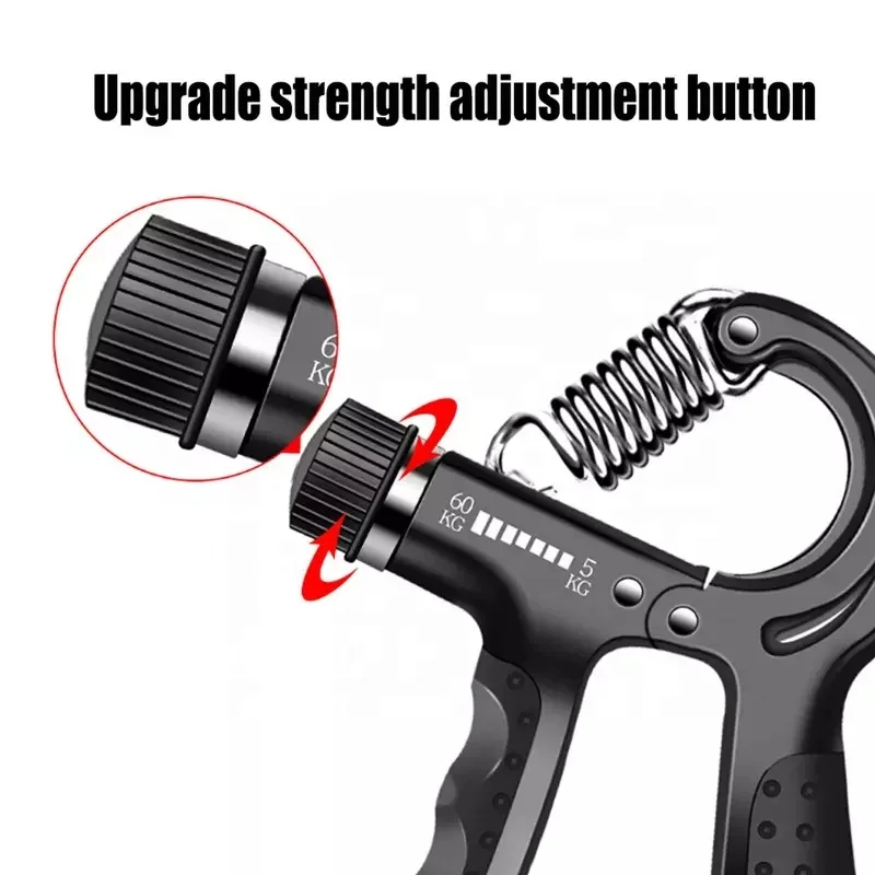
Gym Exerciser Counter Hand Grip Strengthener Set with Silicone Ball Ring 