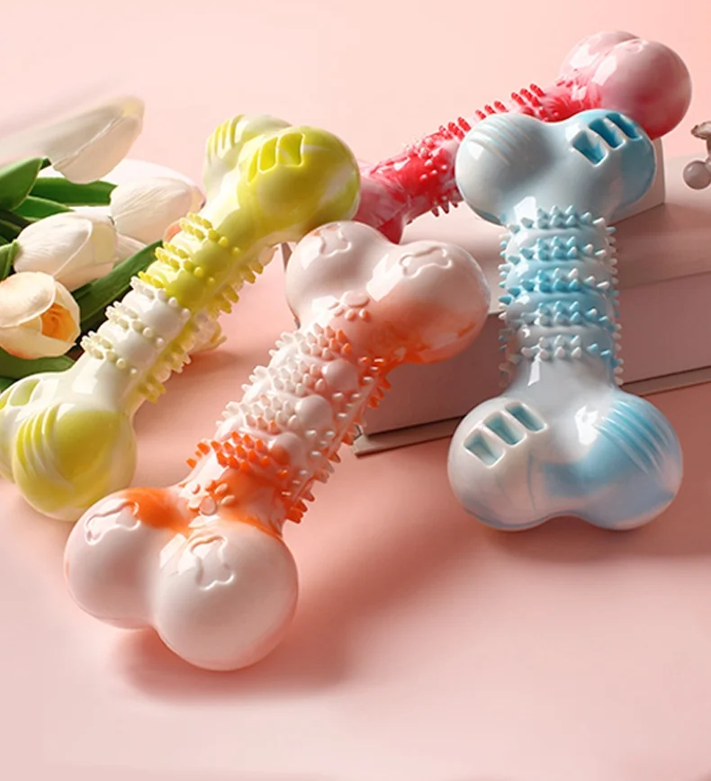 New Product 2024 Rubber Pet Toys Bone Bite Resistant Dog chew toys