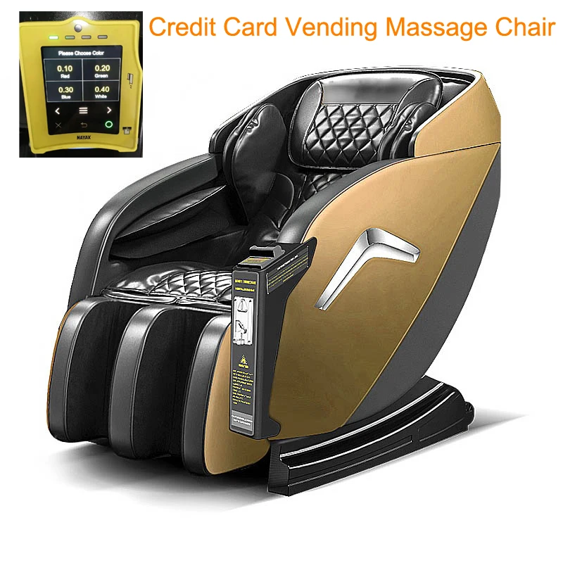 Credit card business coin bill operated Commercial 3D zero gravity vending Massage Chair with payment system