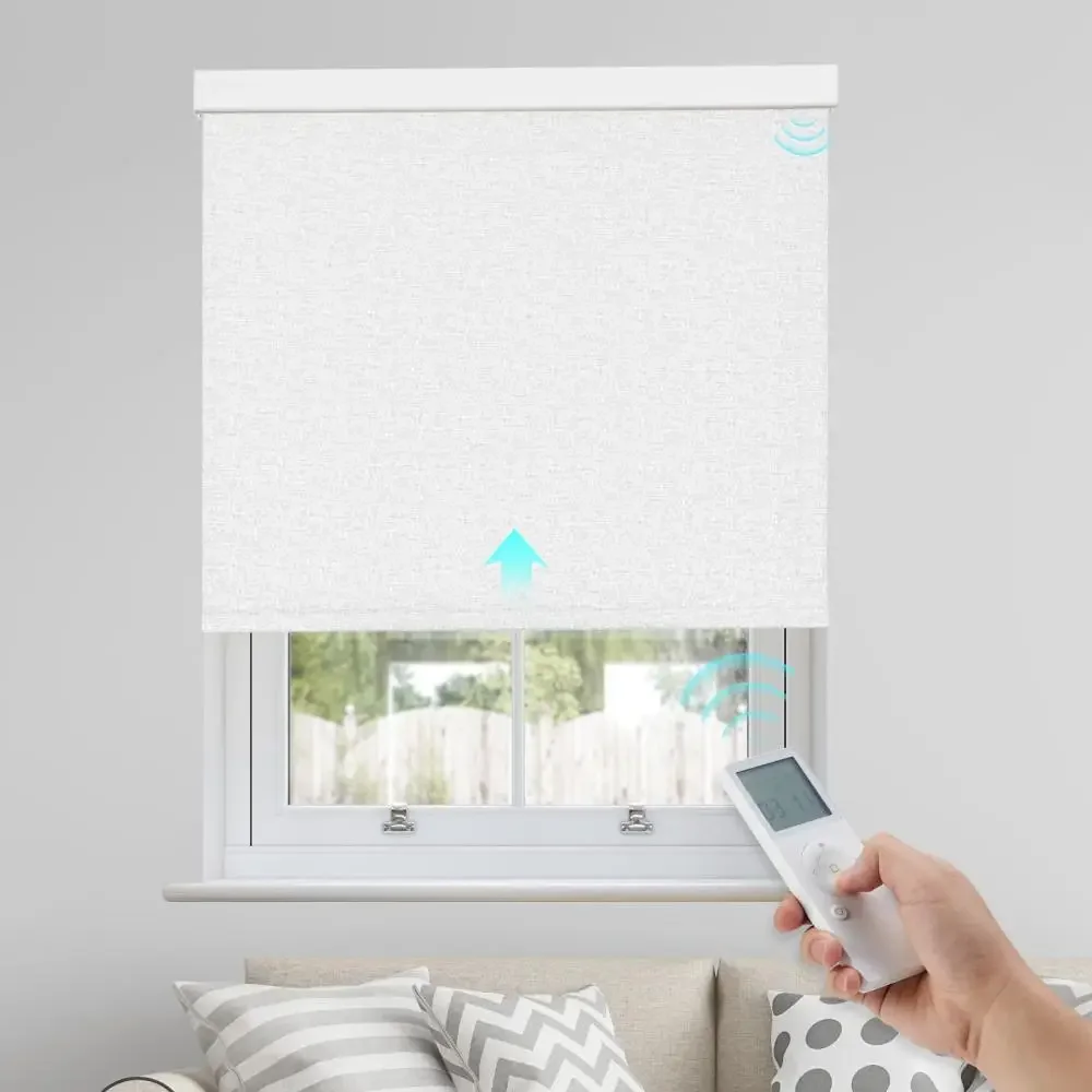 Tuya Zigbee моторизованные беспроводные Wi-Fi дистанционное управление размер на заказ лучшее качество рулонные шторы занавески для украшения дома