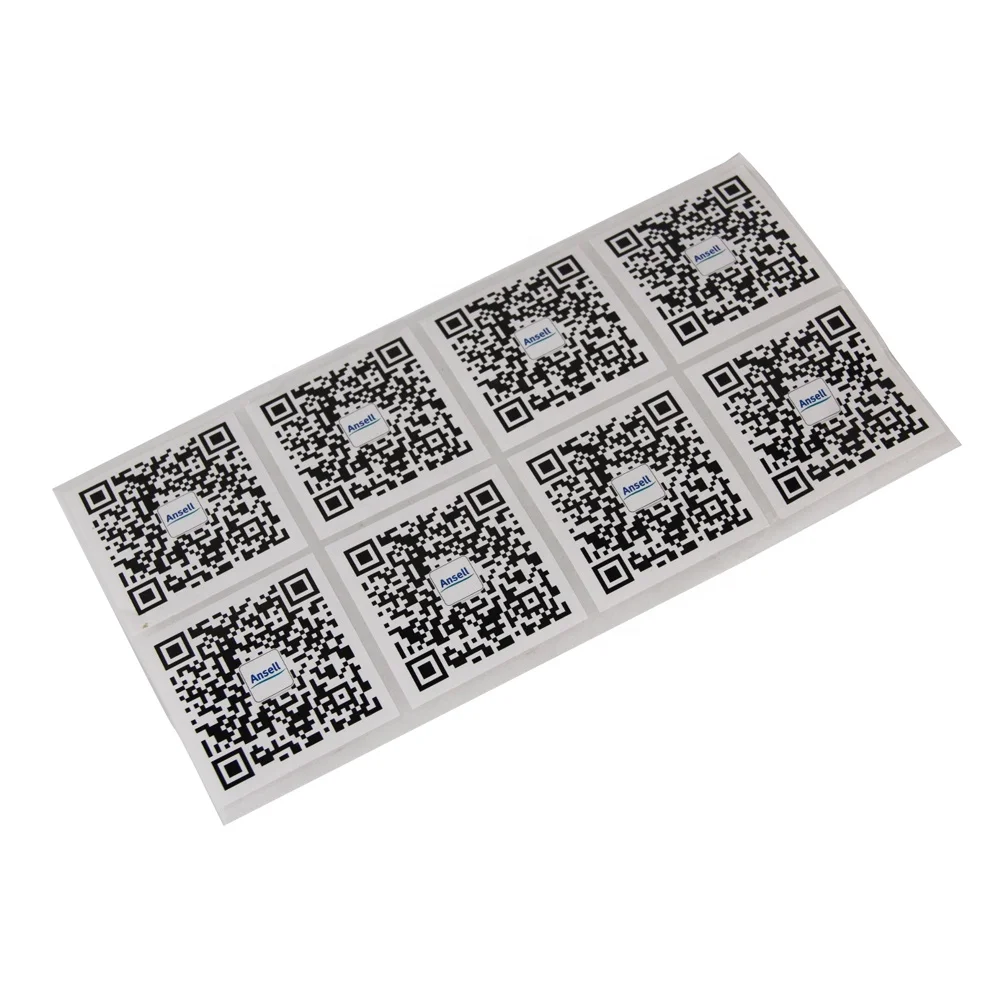 Клейкая наклейка с защитой от вскрытия штрих-кода по заводской цене