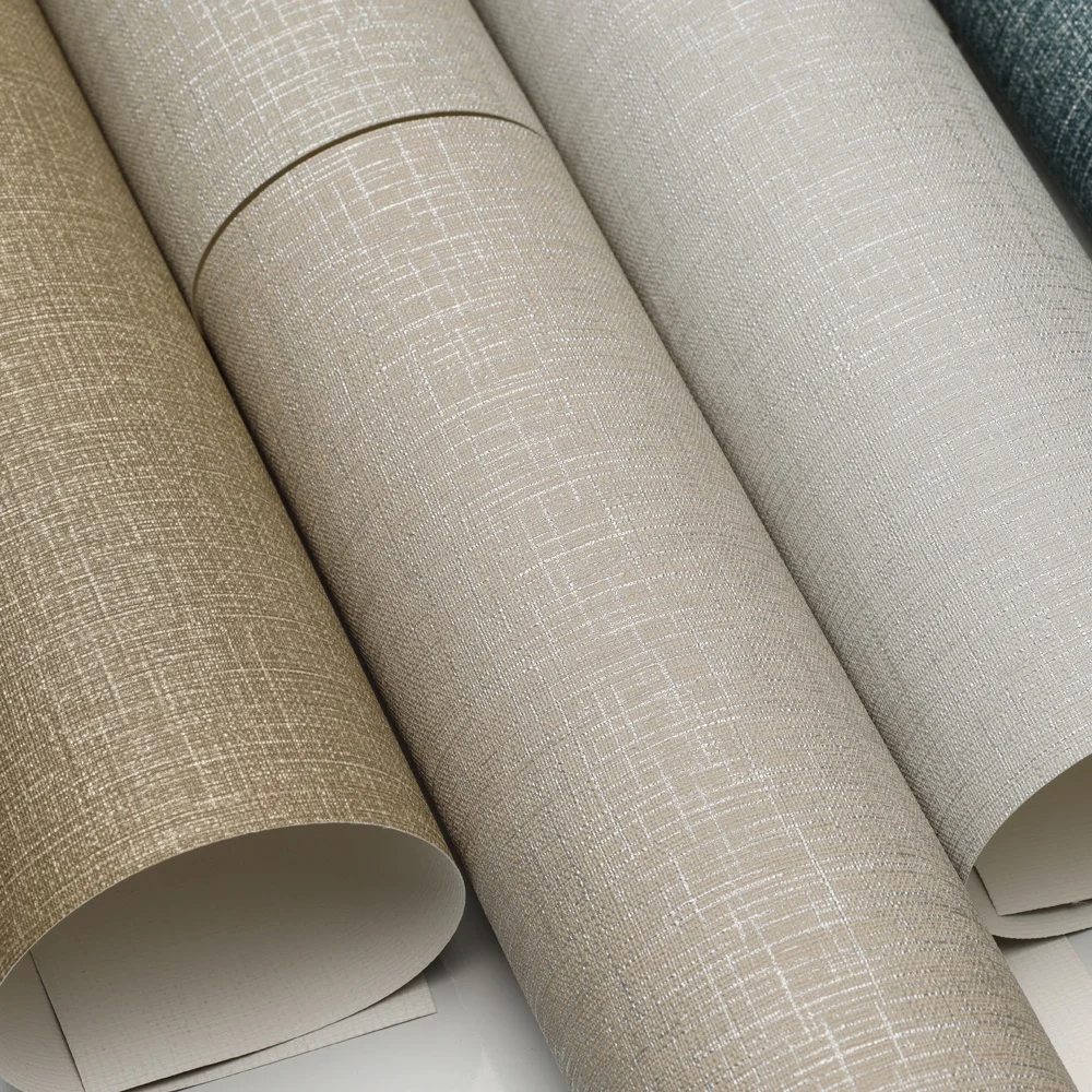 Factory Supply Modern 5 Star Hotel Project  vinyl Fabric Backed wallpaper  wall Covering commercial Wall Cloth home decoration