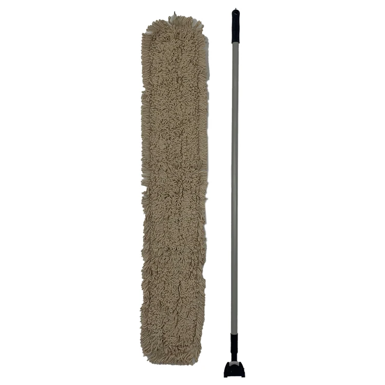 Eco-Friendly Professional Industrial Washable  Cleaning Floor Flat Mop Cotton Dust Mop